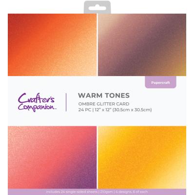 Crafters Companion Papier - Ombre Glitter Pad - Warm Tones